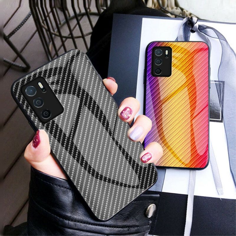 Kuori Oppo A16 / A16s Karkaistua Hiilikuitulasia Suojakuori