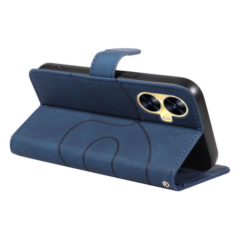 Kotelot Realme C55 Aaltoilevat Viivat Ja Nauha