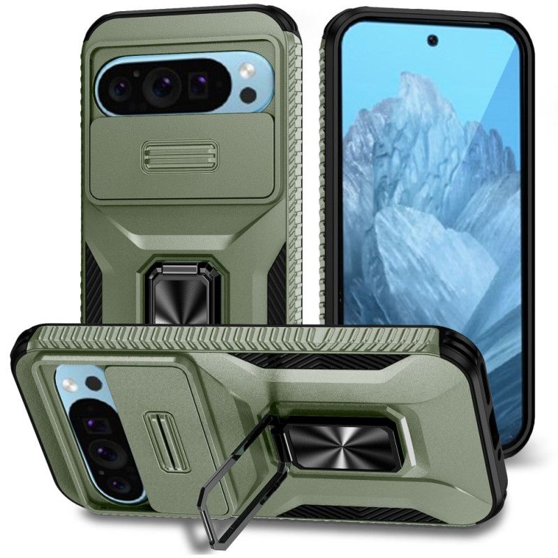 Case Google Pixel 9 Pro Puhelinkuoret Sotilaallisen Vastarintarenkaan Tuki