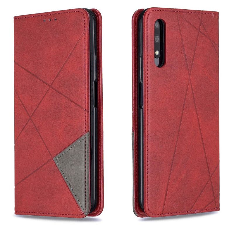 Flip Kotelot Honor 9X Pro Harmaa Musta Max Taiteilijan Tyyli Suojakuori