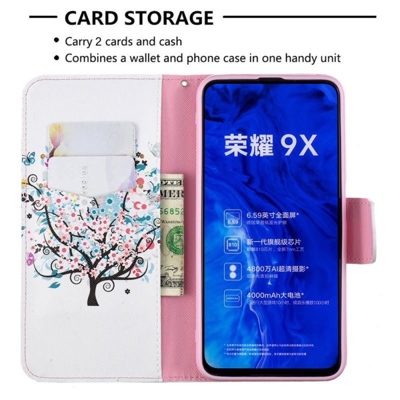 Kotelot Honor 9X Pro Kukkainen Puu