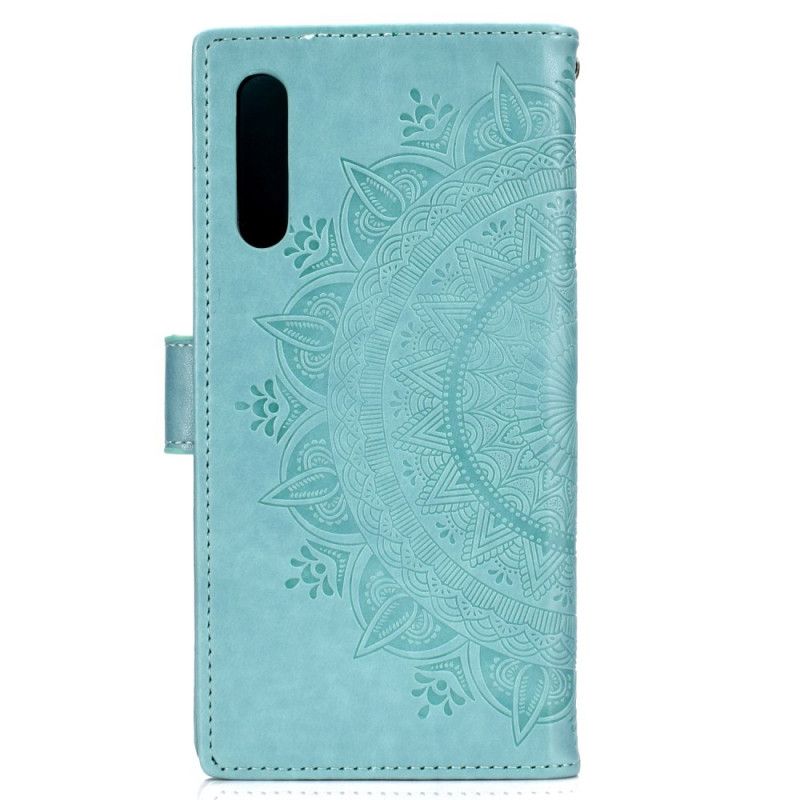 Kotelot Honor 9X Pro Punainen Harmaa Aurinko Mandala Suojakuori
