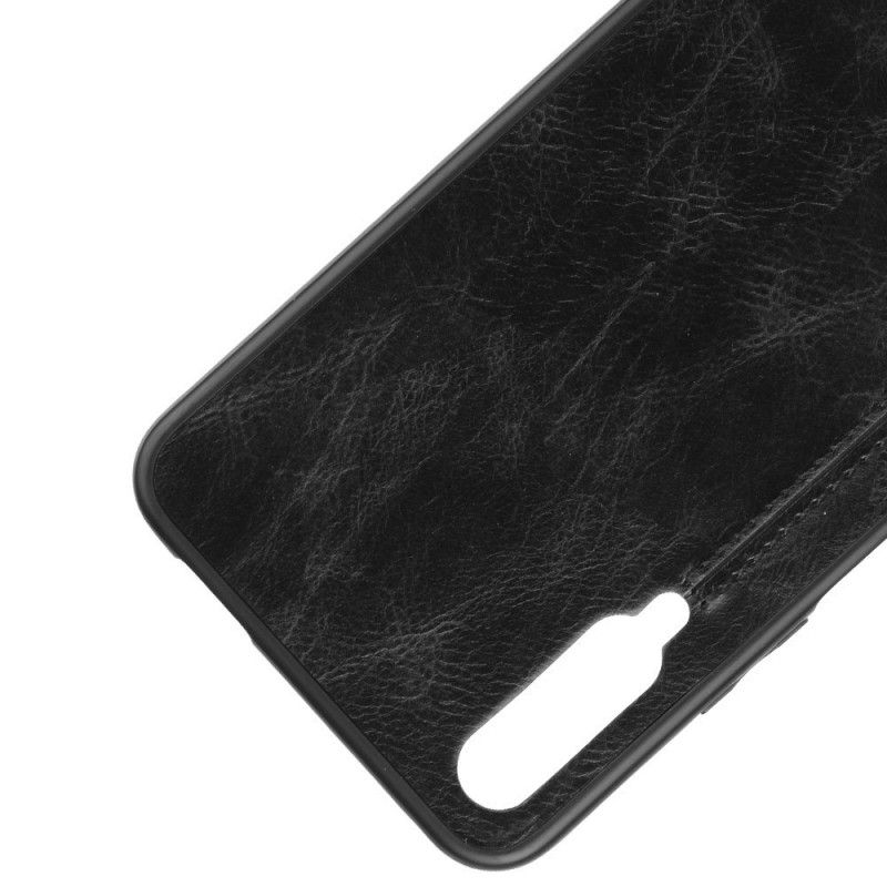 Kuori Honor 9X Pro Punainen Musta Nahkainen Ommel Suojakuori