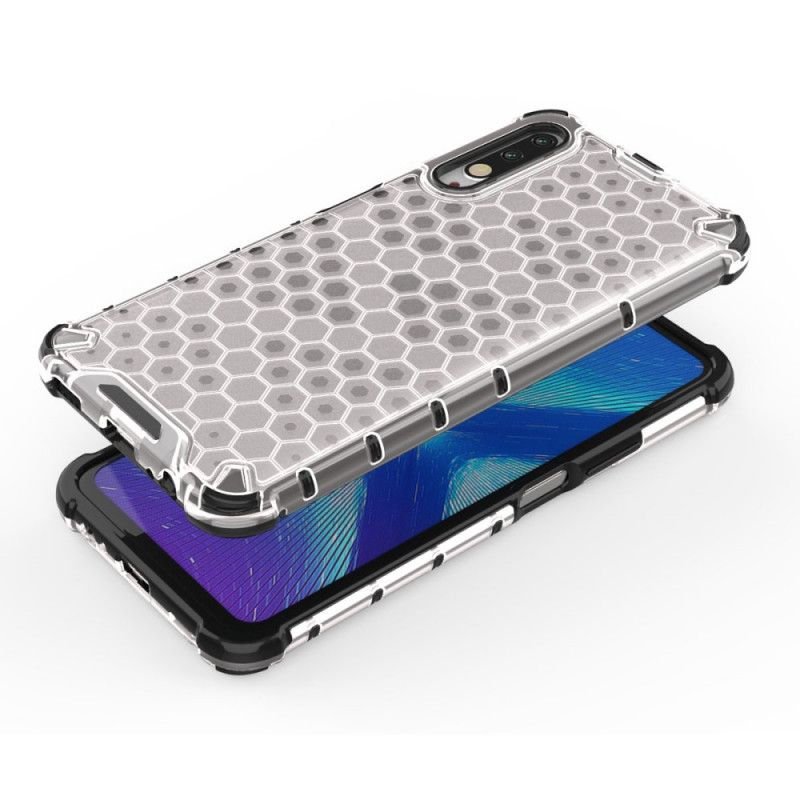 Kuori Honor 9X Pro Valkoinen Musta Hunajakennotyyli Suojakuori