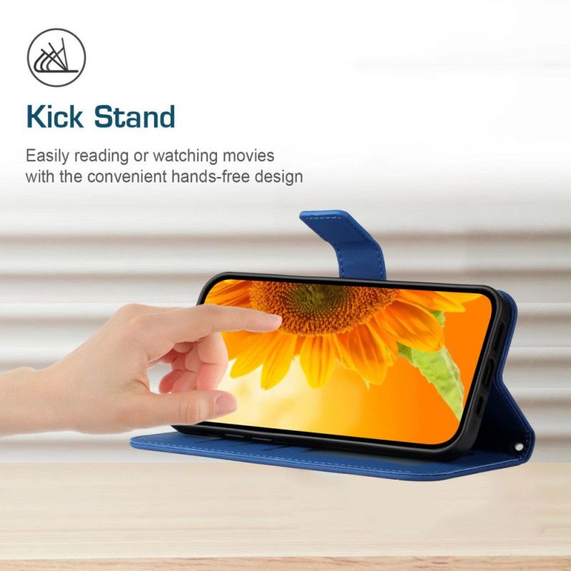 Kotelot Samsung Galaxy M55 5g Auringonkukka Hihnalla