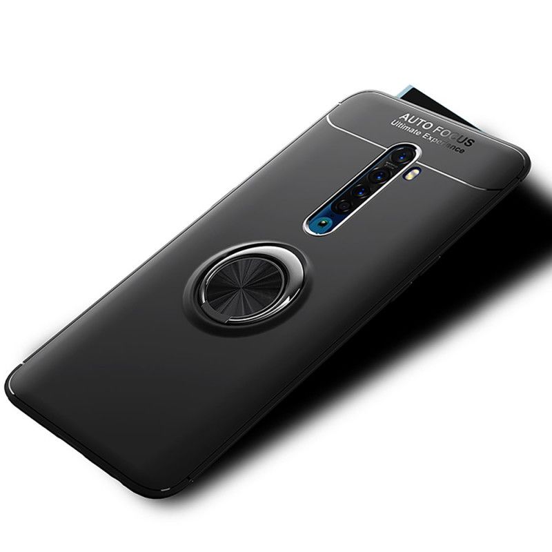 Kuori Oppo Reno 2 Punainen Musta Pyörivä Rengas Suojakuori