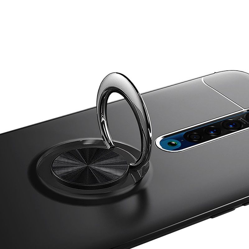 Kuori Oppo Reno 2 Punainen Musta Pyörivä Rengas Suojakuori