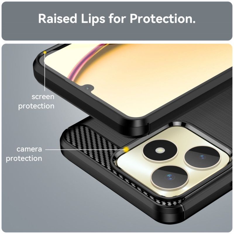 Kuori Realme C53 Harjattua Hiilikuitua