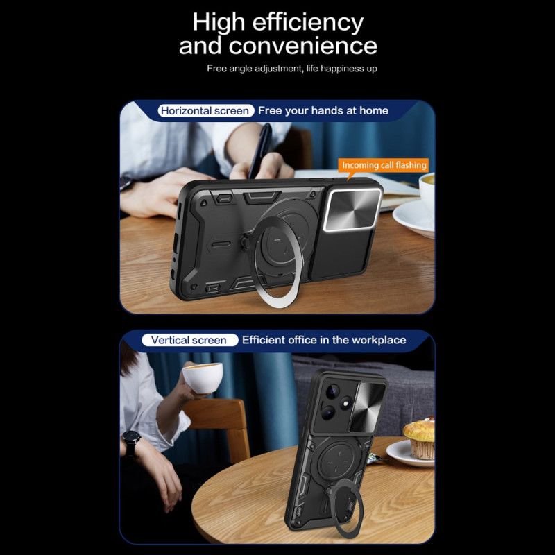 Kuori Realme C53 Pyörivä Kiinnike Ja Kameran Suojaus