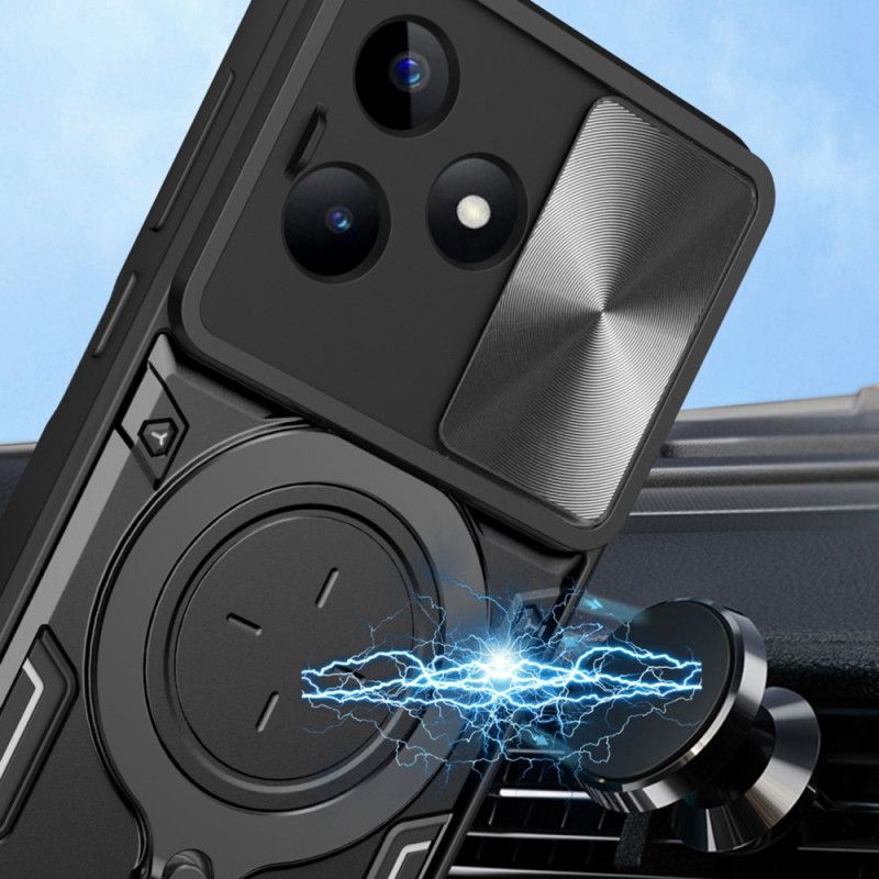 Kuori Realme C53 Pyörivä Kiinnike Ja Kameran Suojaus