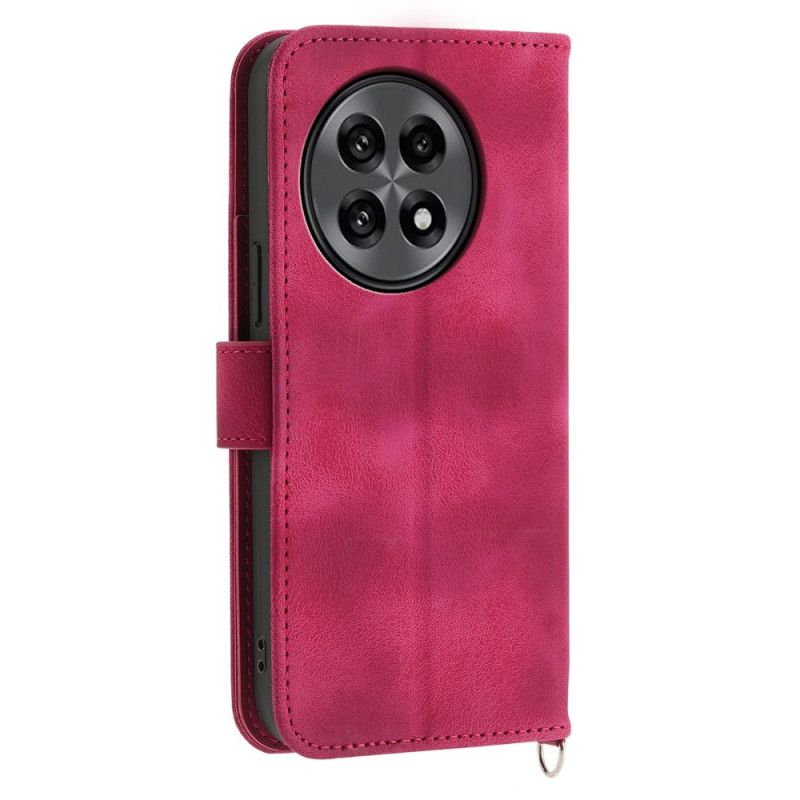 Kotelot Oneplus 13r Mokkanahkainen Pitsikuvio Jossa Hihna Ja Olkahihna Suojakuori