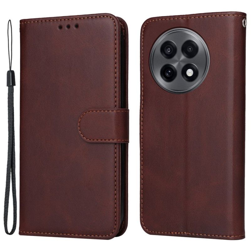 Kotelot Oneplus 13r Puhelinkuoret Yksivärinen Nahkaefektiranneke