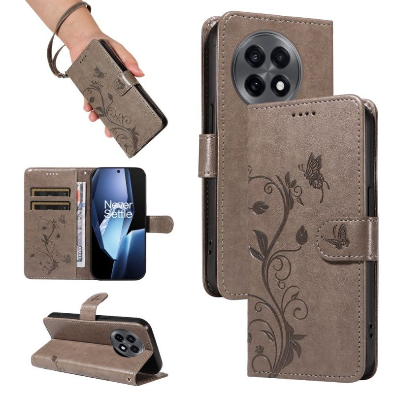 Kuoret Oneplus 13r Kukkakuvioinen Ranneke