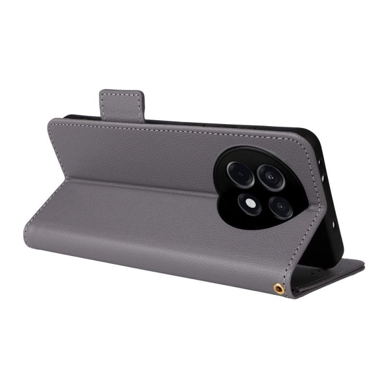 Nahkakotelo Oneplus 13r Litsikuvio Ja Hihna