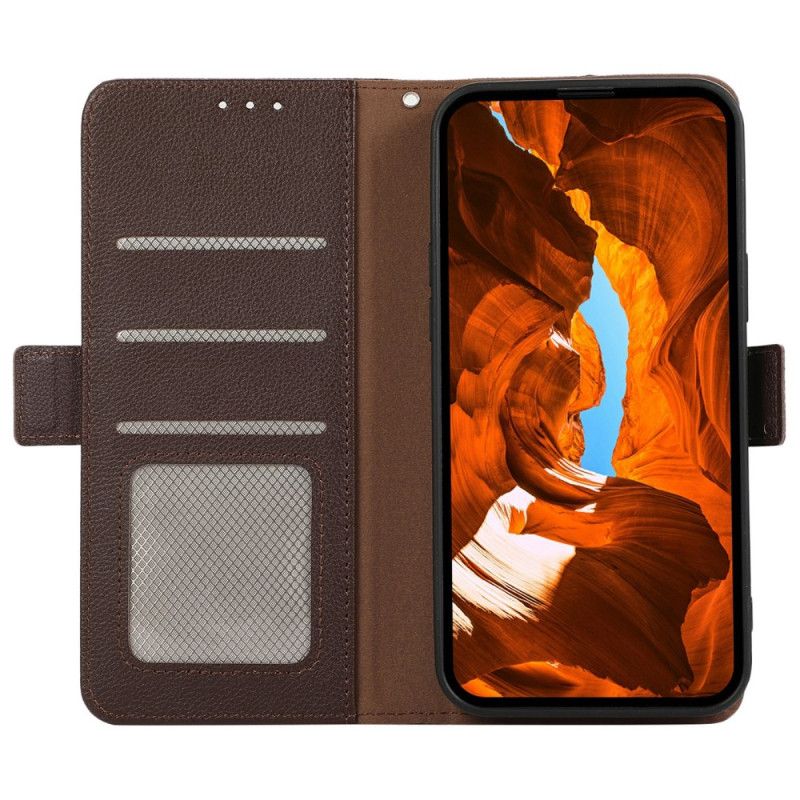 Nahkakotelo Oneplus 13r Paistettua Nahkaa