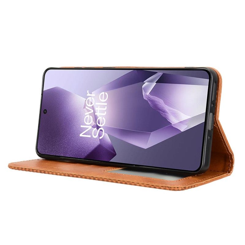 Nahkakotelo Oneplus 13r Vintage-reunus