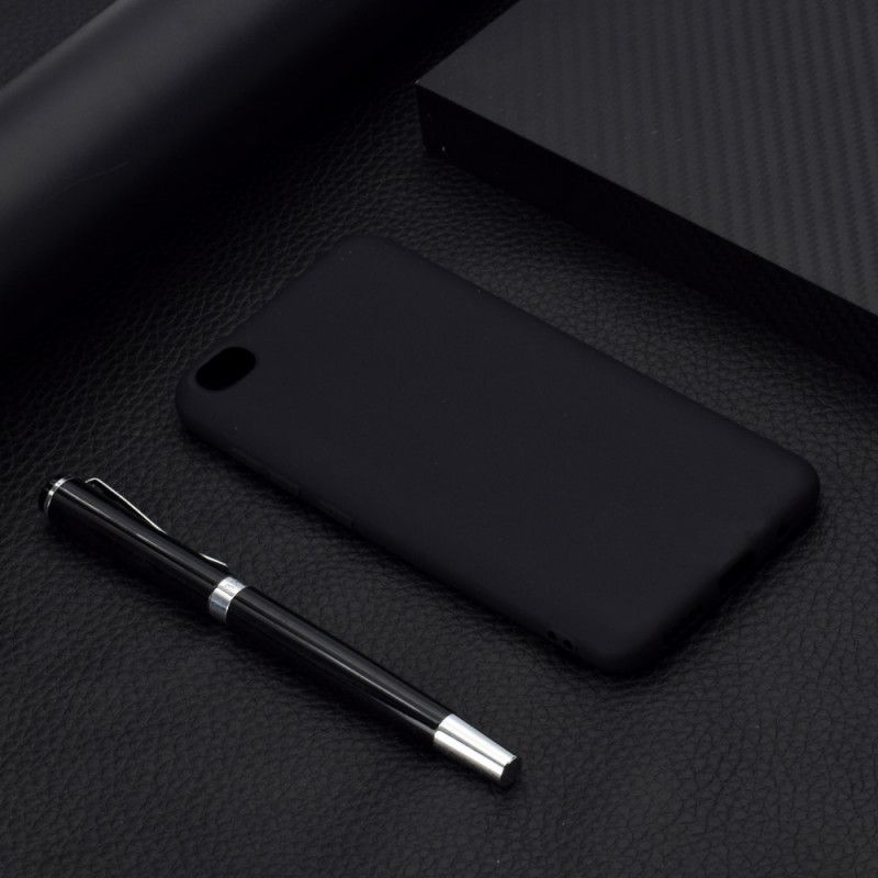 Kuori Xiaomi Redmi Go Punainen Musta Himmeä Silikoni