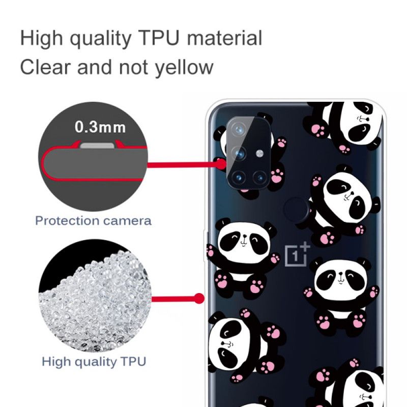 Kuori OnePlus Nord N10 Hauskimmat Pandat Suojakuori