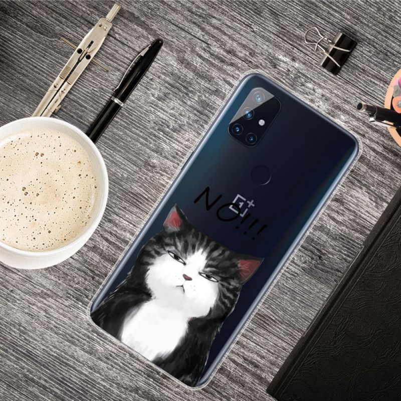 Kuori OnePlus Nord N10 Kissa. Joka Sanoo Ei Suojakuori