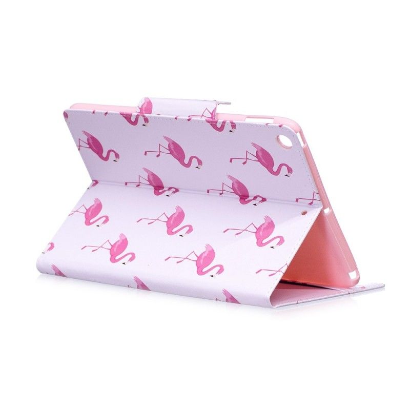 Nahkakotelo iPad (9.7") Puhelinkuoret Flamingoja