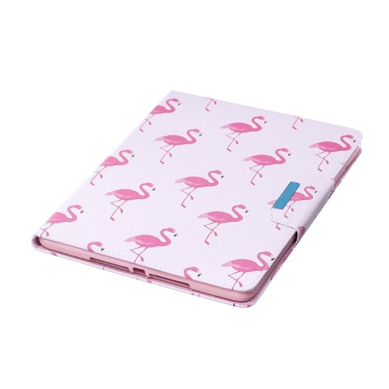 Nahkakotelo iPad (9.7") Puhelinkuoret Flamingoja