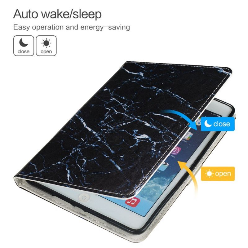 Flip Case Samsung Galaxy Tab A 8" (2019) Musta Marmori