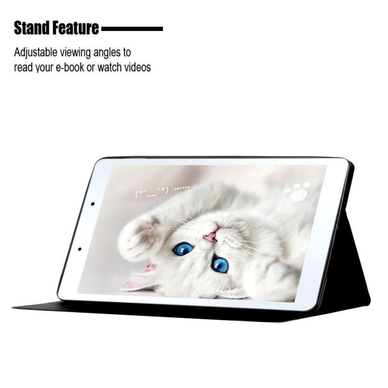 Kotelot Samsung Galaxy Tab A 8" (2019) Kulta Musta Marmoroitu Kuvio