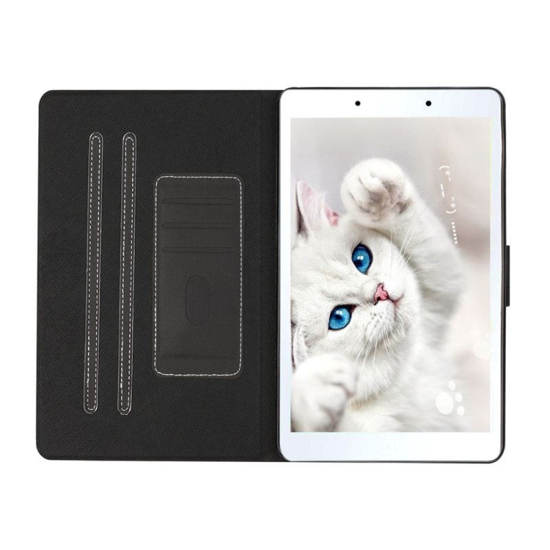 Kotelot Samsung Galaxy Tab A 8" (2019) Punainen Musta Yksinkertaistettu Rakoilla
