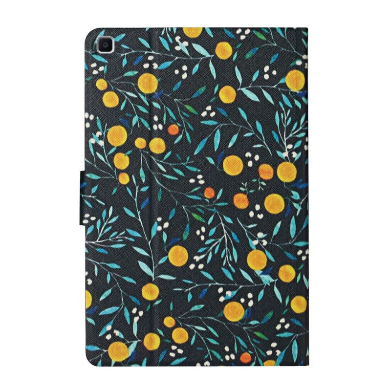 Kotelot Samsung Galaxy Tab A 8" (2019) Valkoinen Musta Kukkasarja