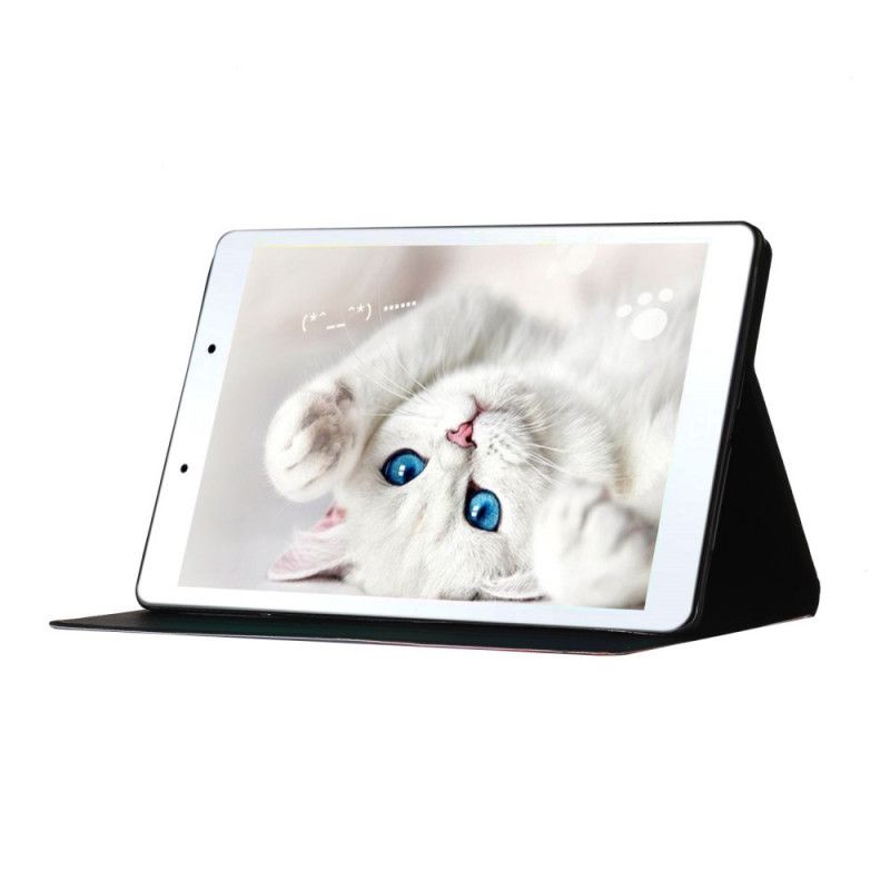 Kotelot Samsung Galaxy Tab A 8" (2019) Valkoinen Musta Kukkasarja