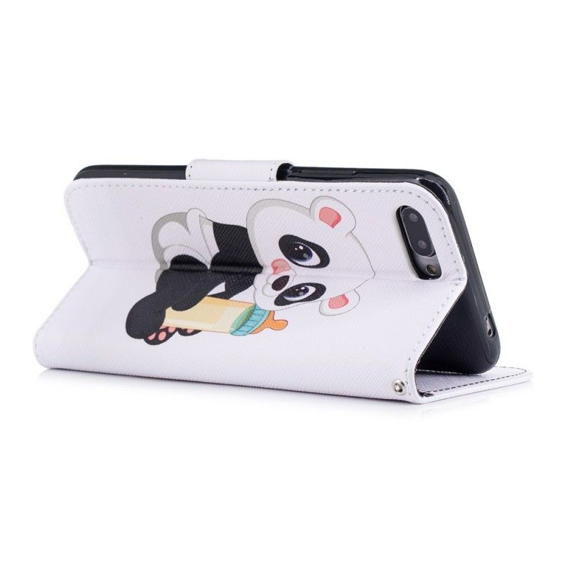 Nahkakotelo Honor 10 Puhelinkuoret Vauvan Panda