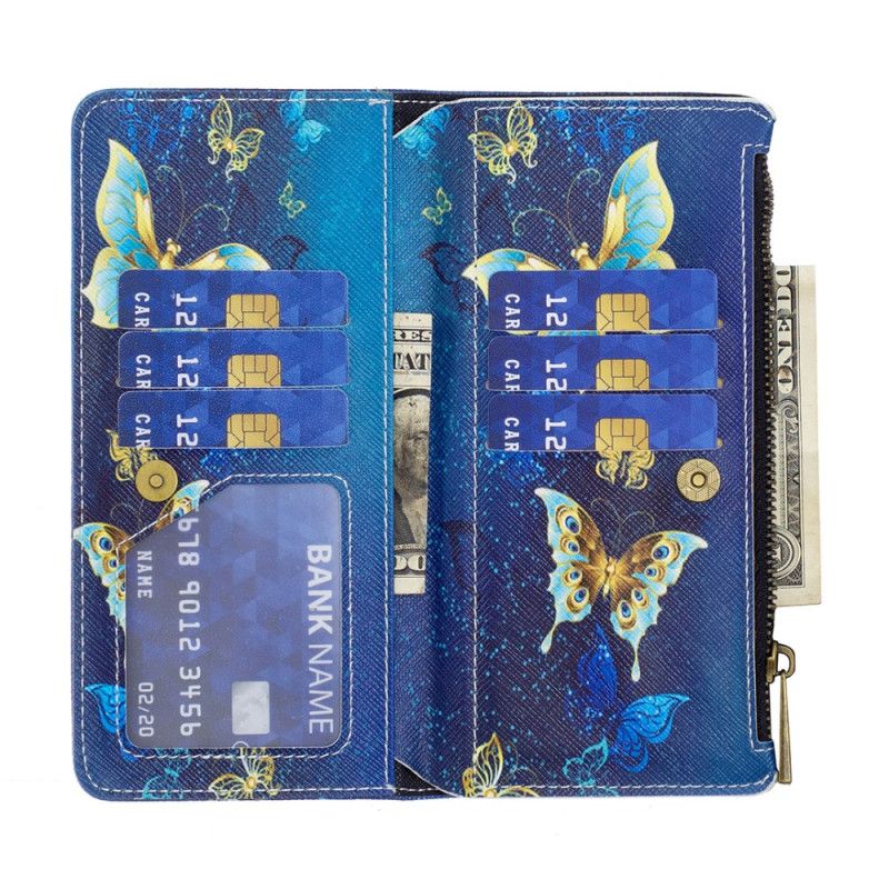 Kotelot Xiaomi Redmi Note 13 Pro Plus 5g Puhelinkuoret Golden Butterflies -lompakko