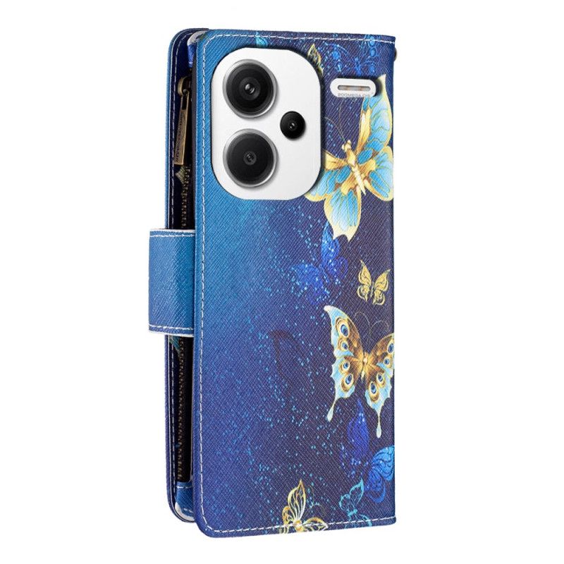 Kotelot Xiaomi Redmi Note 13 Pro Plus 5g Puhelinkuoret Golden Butterflies -lompakko