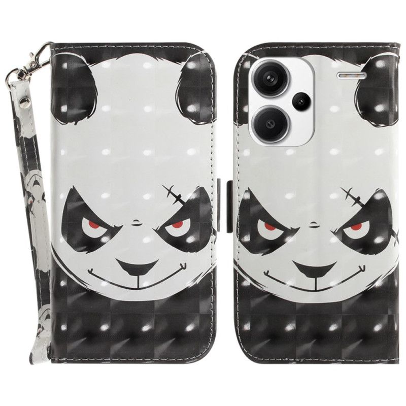 Kotelot Xiaomi Redmi Note 13 Pro Plus 5g Vihainen Panda Hihnalla