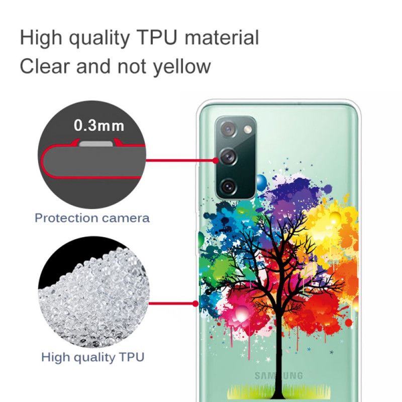 Case Kuoret Samsung Galaxy S20 FE Puhelinkuoret Läpinäkyvä Vesiväripuu