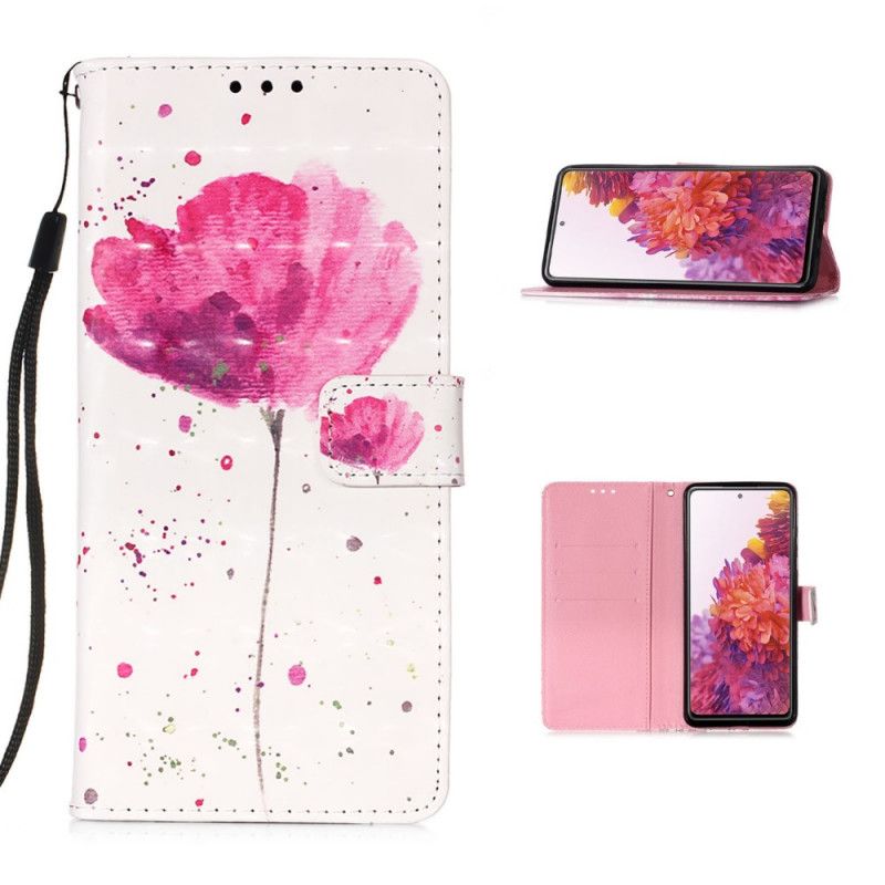 Flip Case Samsung Galaxy S20 FE Vesiväri Unikko