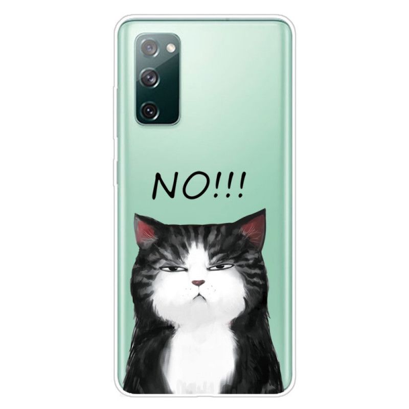 Kuori Samsung Galaxy S20 FE Kissa. Joka Sanoo Ei Suojakuori