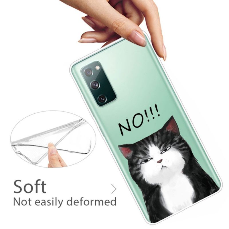 Kuori Samsung Galaxy S20 FE Kissa. Joka Sanoo Ei Suojakuori