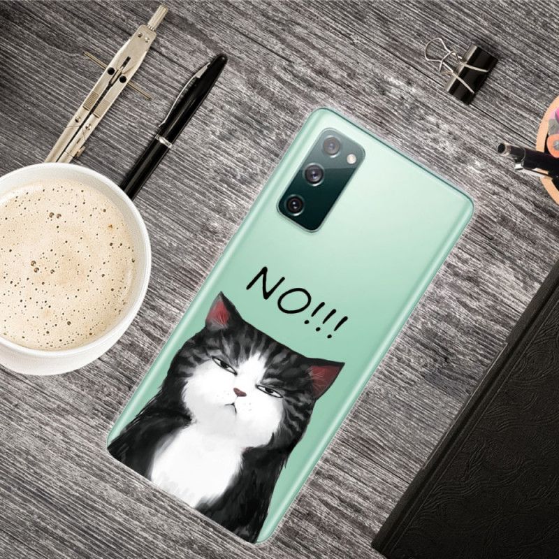Kuori Samsung Galaxy S20 FE Kissa. Joka Sanoo Ei Suojakuori