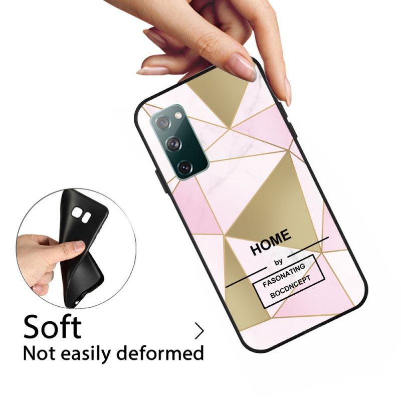Kuori Samsung Galaxy S20 FE Vaaleanpunainen Valkoinen Graafinen Marmori