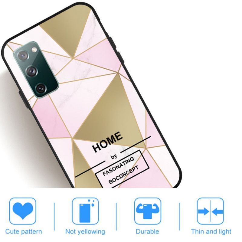 Kuori Samsung Galaxy S20 FE Vaaleanpunainen Valkoinen Graafinen Marmori