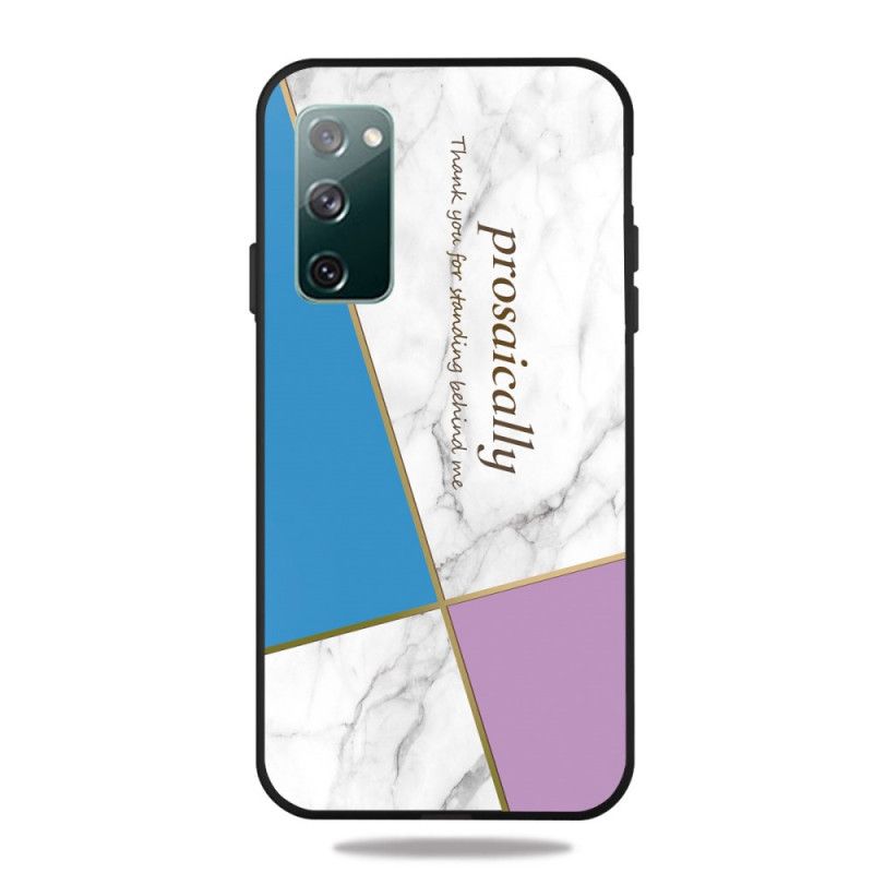 Kuori Samsung Galaxy S20 FE Vaaleanpunainen Valkoinen Graafinen Marmori