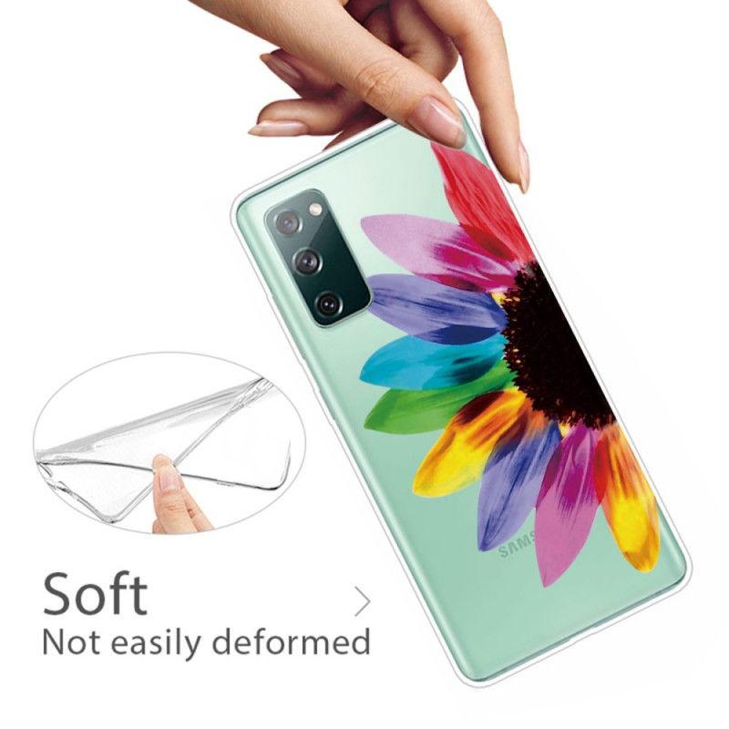 Kuori Samsung Galaxy S20 FE Värillinen Kukka Suojakuori