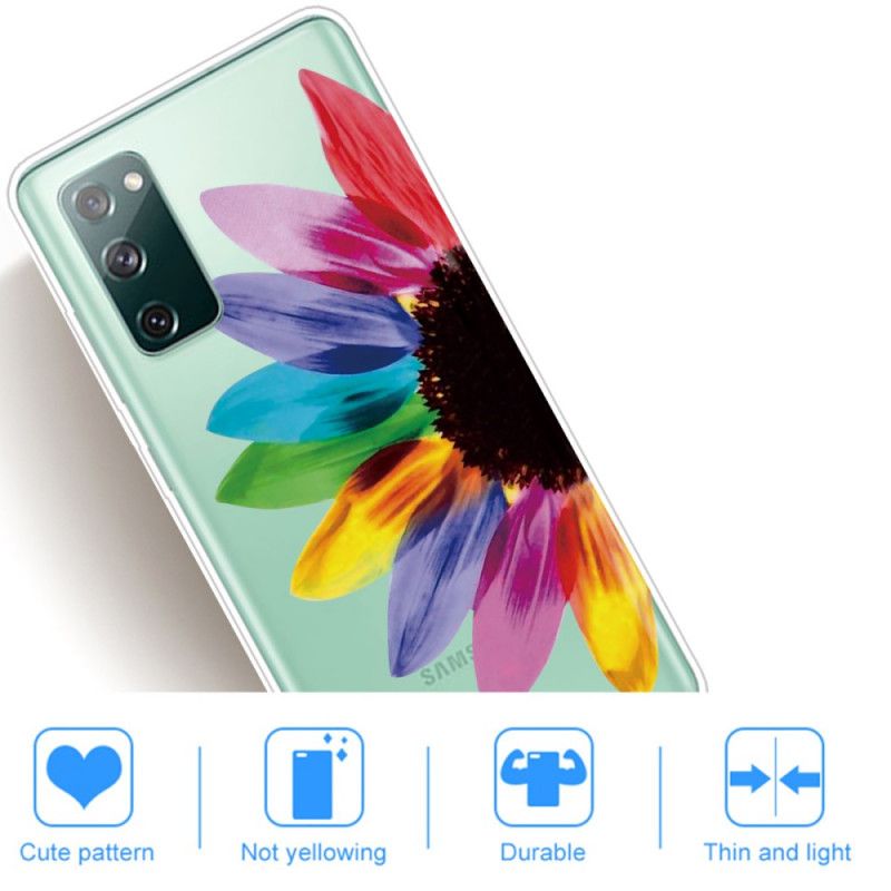 Kuori Samsung Galaxy S20 FE Värillinen Kukka Suojakuori