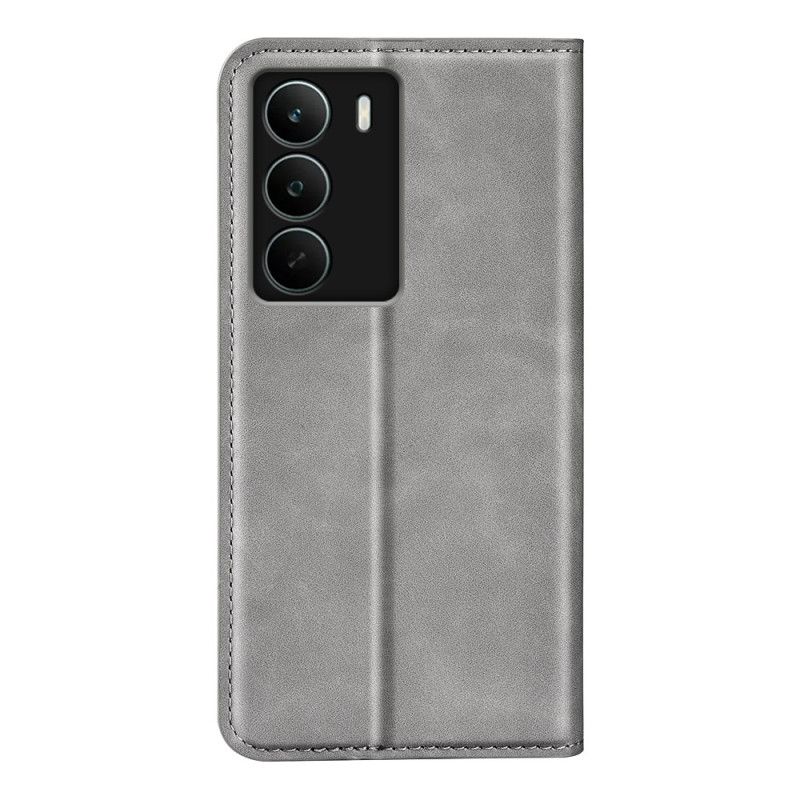 Flip Case Realme C71 Handyhülle Stil Grau