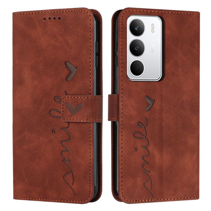 Lederhüllen Realme C71 Handyhülle Lächeln