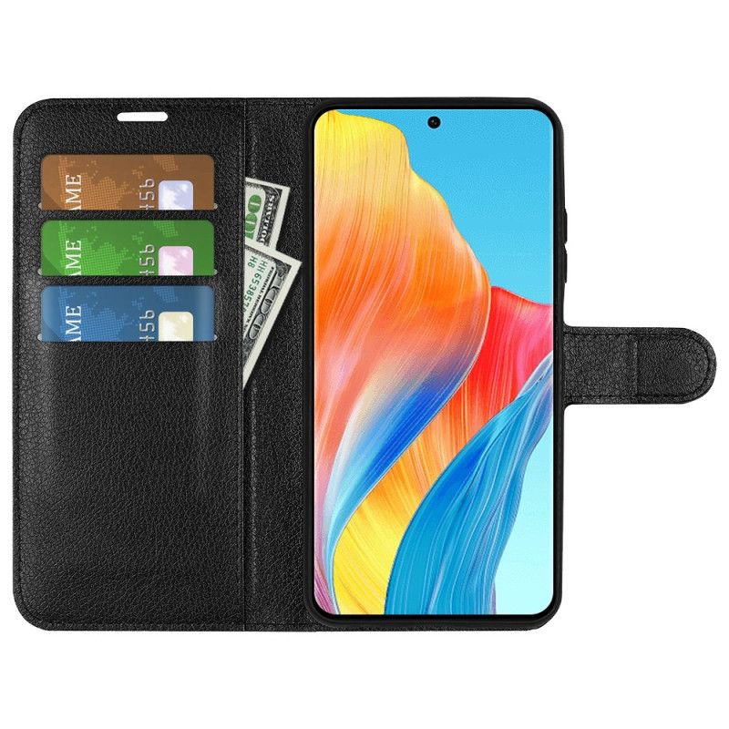 Kotelot Oppo A98 5g Puhelinkuoret Classic Litchi Faux Leather