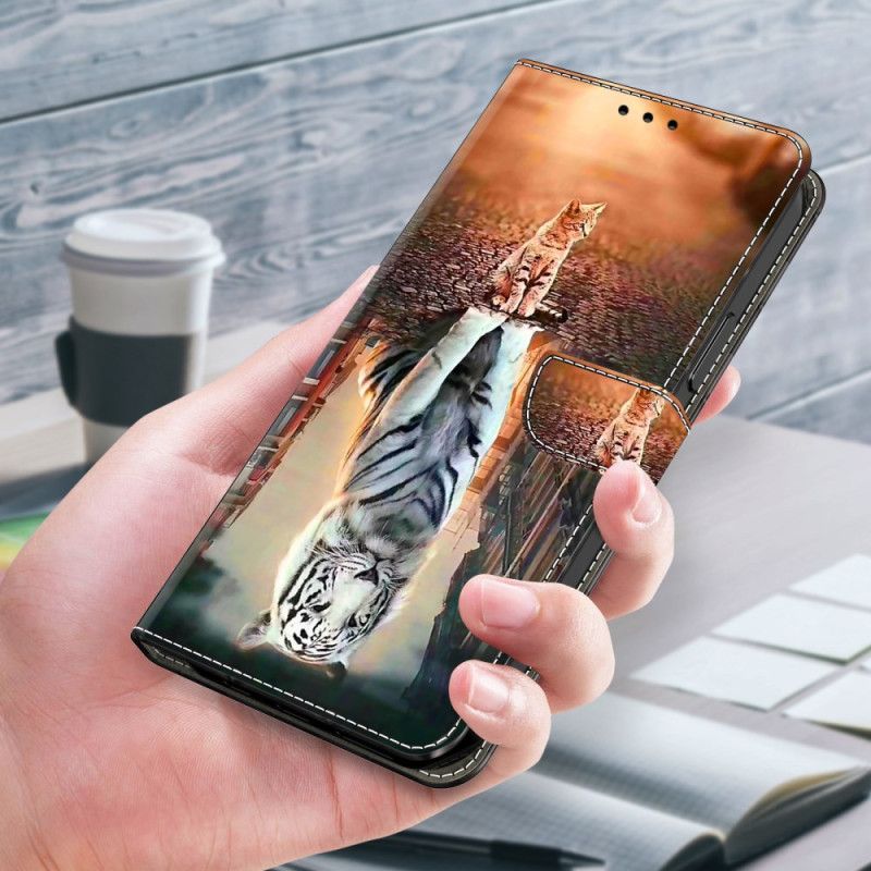 Nahkakotelo Oppo A98 5g Kissan Unelma