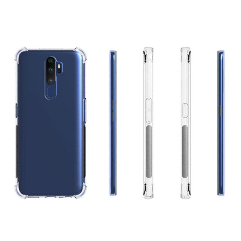 Kuori Oppo A9 2020 Läpinäkyvät Vahvistetut Kulmat Suojakuori