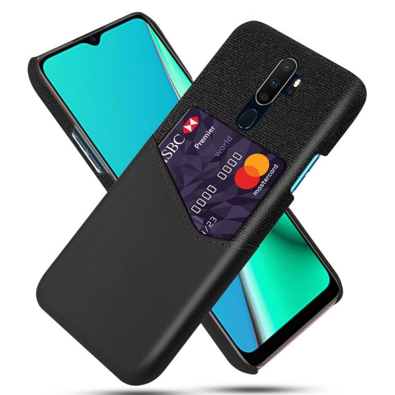 Kuori Oppo A9 2020 Tummansininen Harmaa Ksq-Kortin Haltija Suojakuori